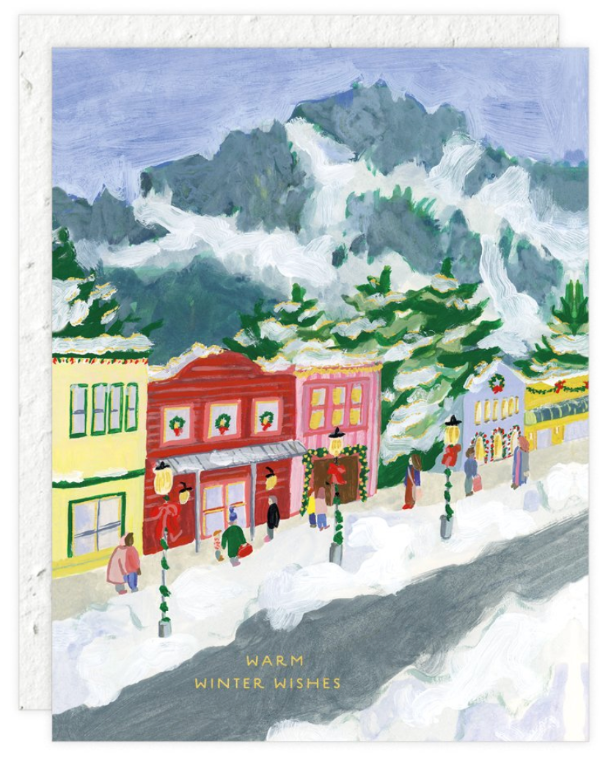 Winter Village Holiday Card