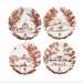 Country Estate Harvest Party Plate Set/4