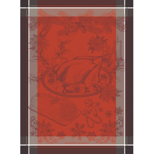 Dinde De Noel Vermillon Kitchen Towel