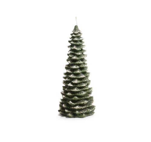 Winter Pine Tree Candle 9.5"