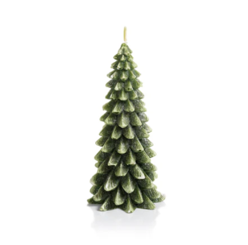 Winter Pine Tree Candle 8.25"