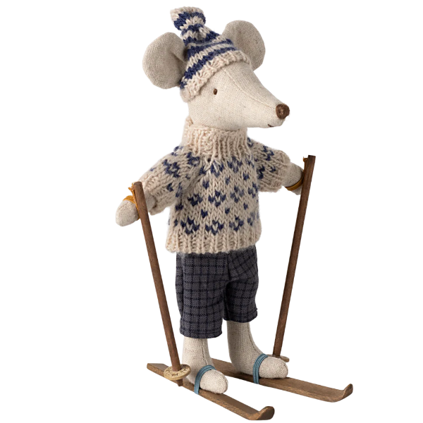 Winter Mouse with Ski Set, Dad