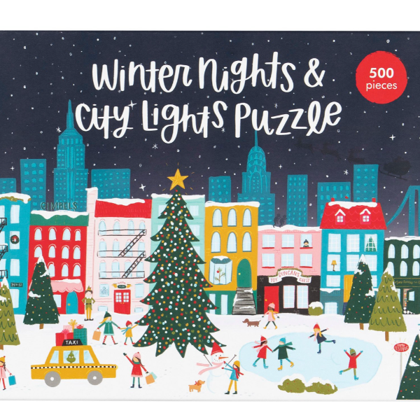 Winter Nights & City Lights 500 Piece Puzzle