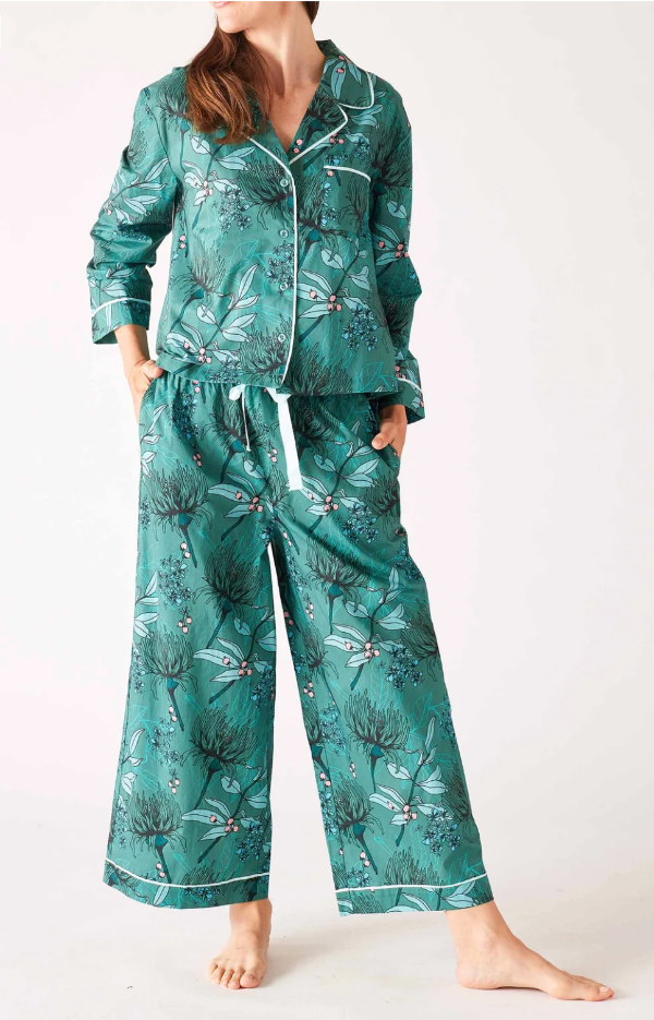 Over The Cotton Moon Pajama Set: Secret Garden