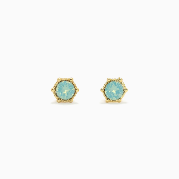 Astrid Stud Earrings in Pacific Opal