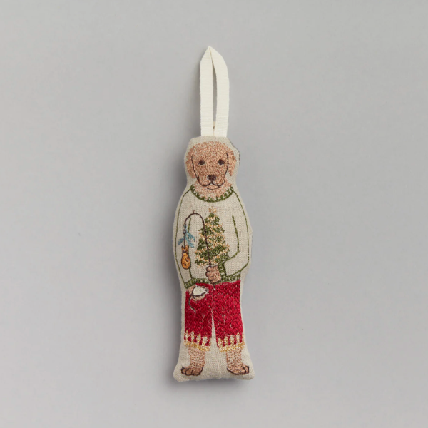 Dog with Gifts Ornament