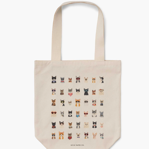 Cool Cats Canvas Tote Bag