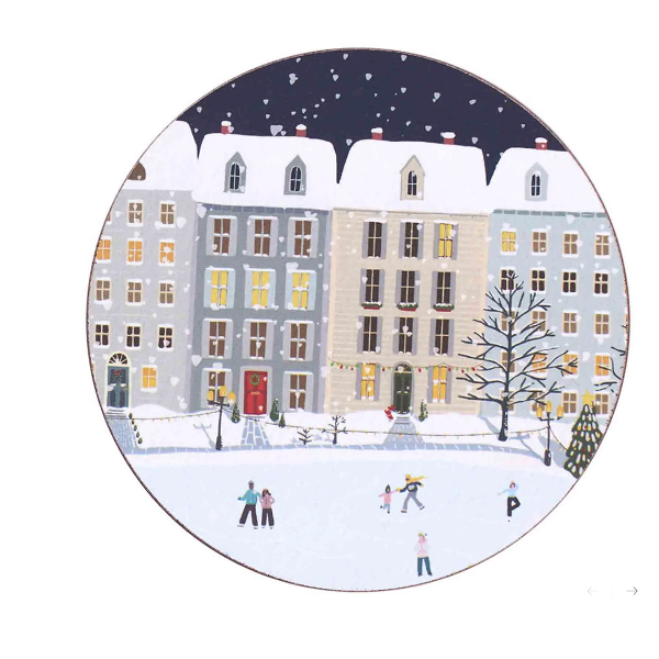 Holiday in the Park Round Coaster - set of 4