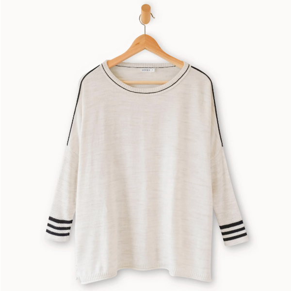 Catalina Contrast Crewneck Sweater