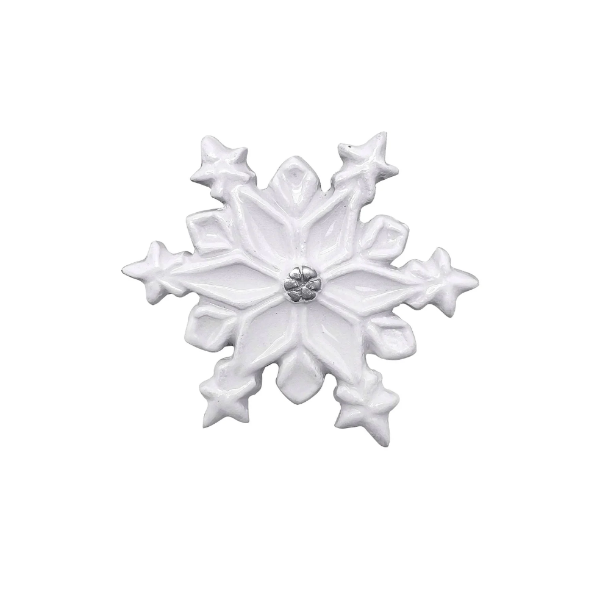 White Snowflake Napkin Weight