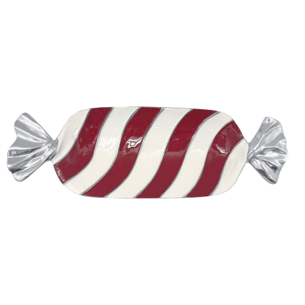 Red and White Candy Dish