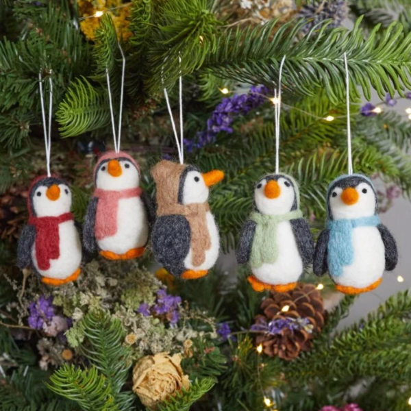 Chilly Penguin Felt Ornament