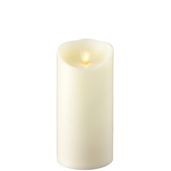 3"x7" Moving Flame LED Pillar Candle