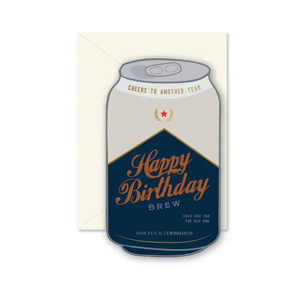 Birthday Brew die-cut Card