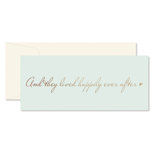 And They Lived Happily Ever After Wedding Card