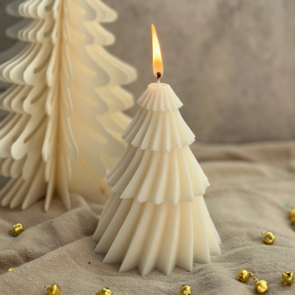 Snow Tree Candle