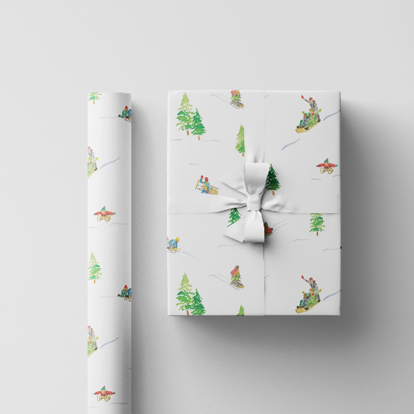 Gift Wrap Holiday - Sled Day Set of 3