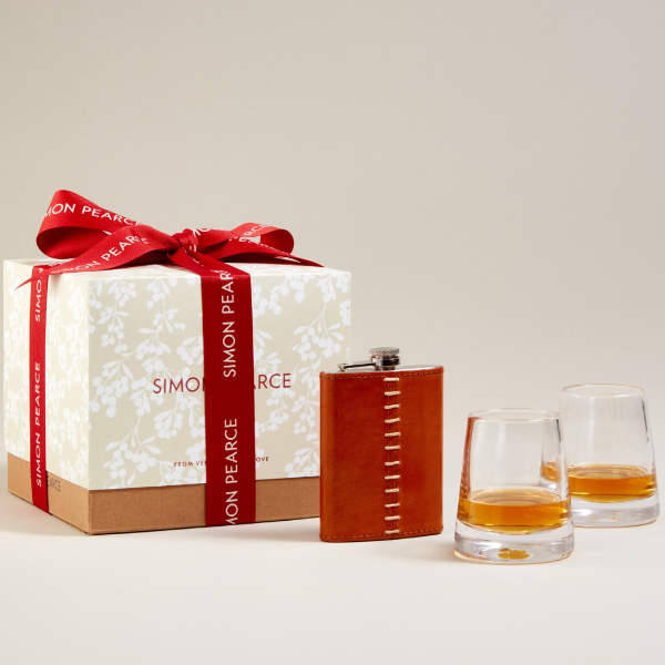 Ascutney Glass & Flask Gift Set