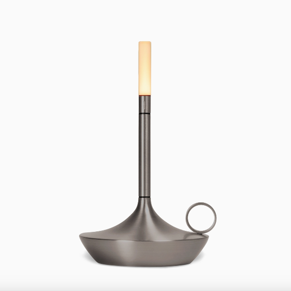 Graypants Wick Short Portable Candle Lamp-Graphite