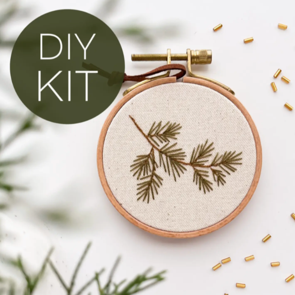 Christmas Pine Embroidery Kit