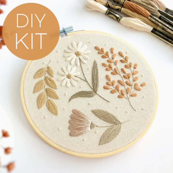 Floral Embroidery Kit