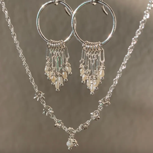 Avi Sterling Silver Fringe Earrings