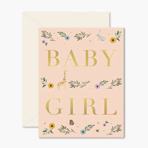 Baby Girl Storybook Greeting Card