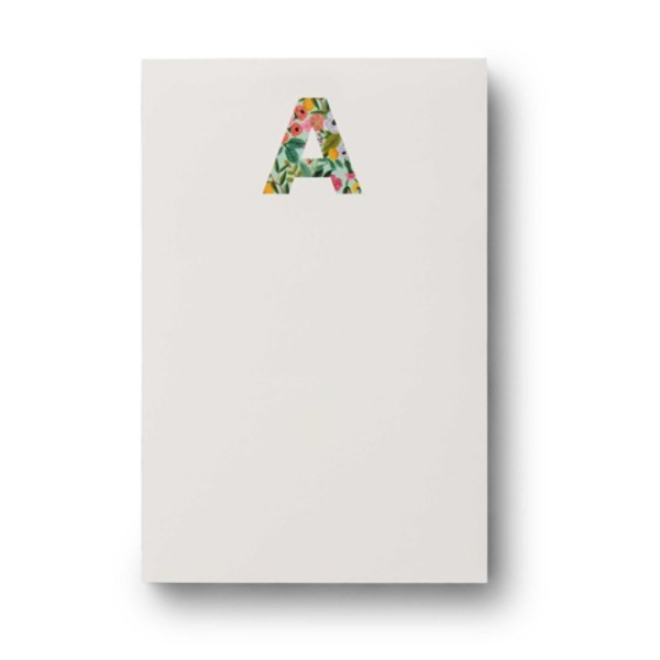 Garden Party Monogram Notepad