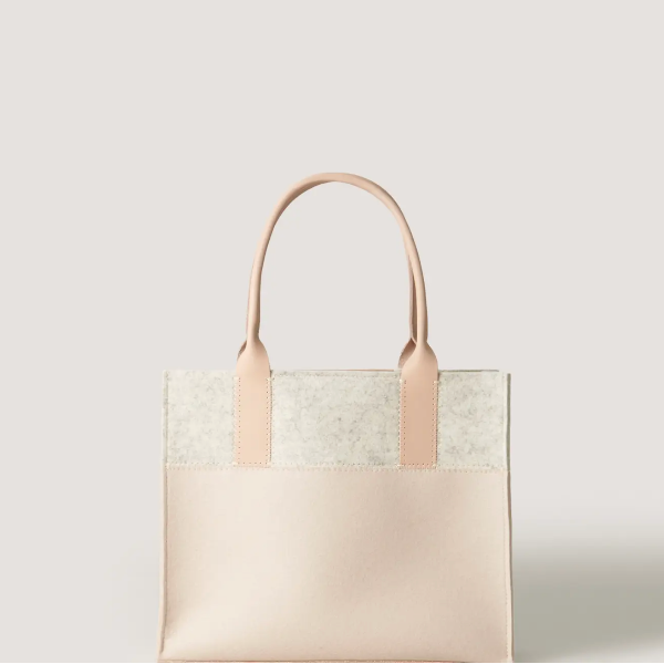 Jaunt Merino Wool Midi Tote Feather / Heather White