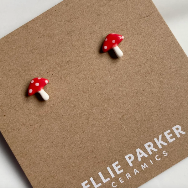 Mushroom Stud Earring