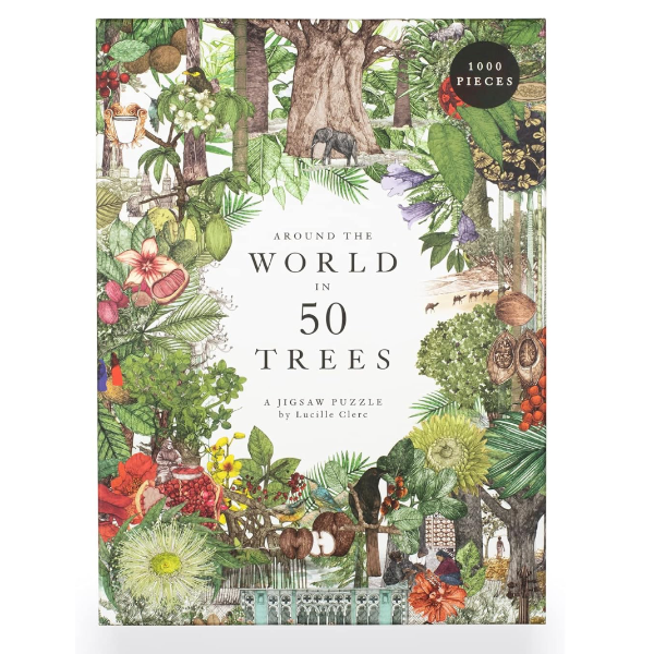 Around the World in 50 Trees 1000 Piece Puzzle