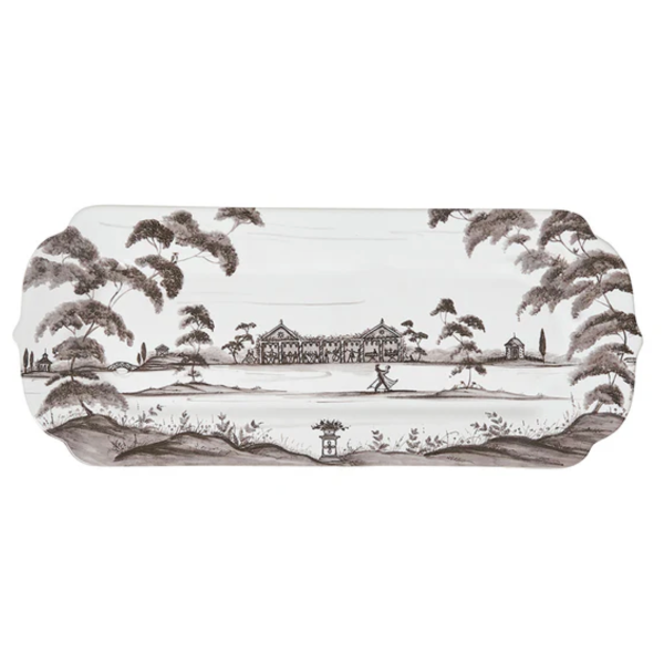 Country Estate 15" Hostess Tray-Flint Grey