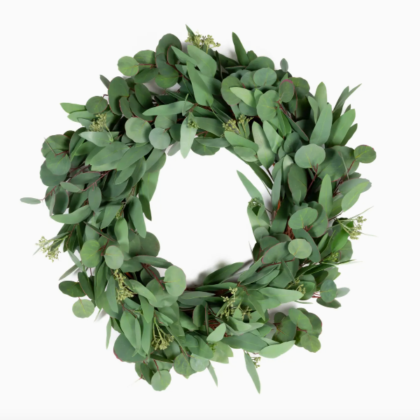 Mixed Seeded Eucalyptus Wreath - 24"