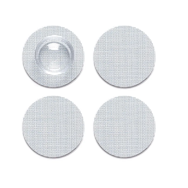 Mini Basketweave Backed Coasters 4 Pack