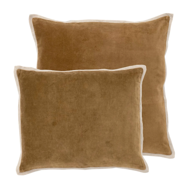 Gehry Velvet/Linen Pillow-Sand