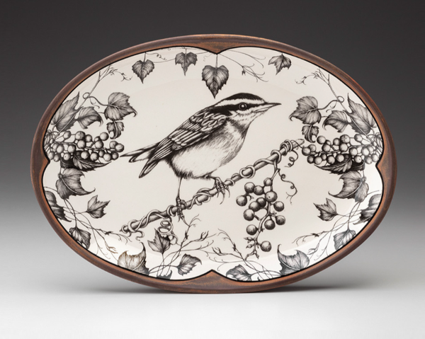 Oval Platter Nuthatch