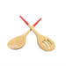 Refined Bamboo Salad Server Set