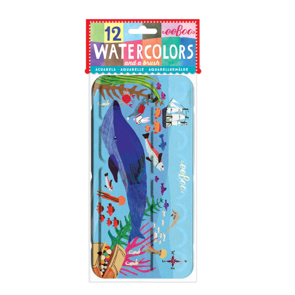 In The Sea Watercolors Tin