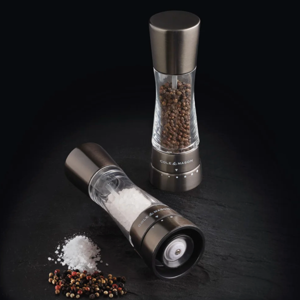 Derwent Salt & Pepper Mill Set: Iron Grey