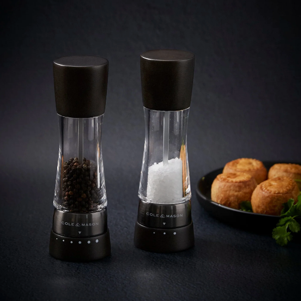 Derwent Salt & Pepper Mill Set: Black Wood