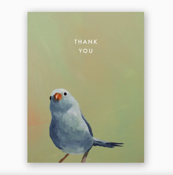 Blue Bird Thank You Card