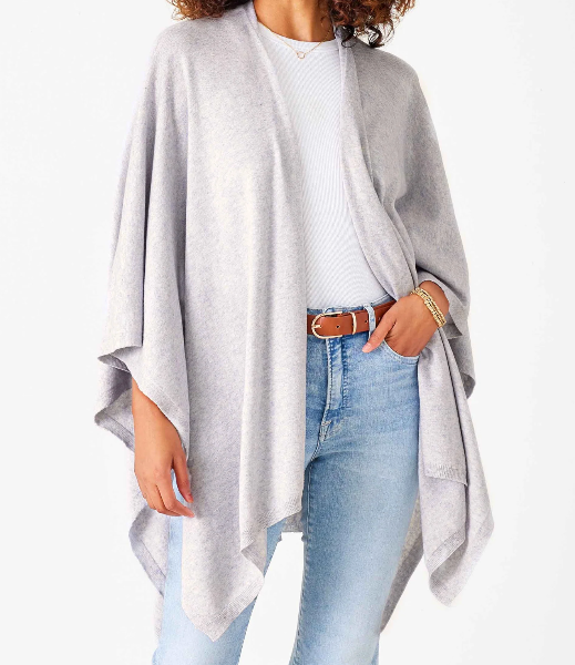 Charleston Wrap: Blue Grey Heather