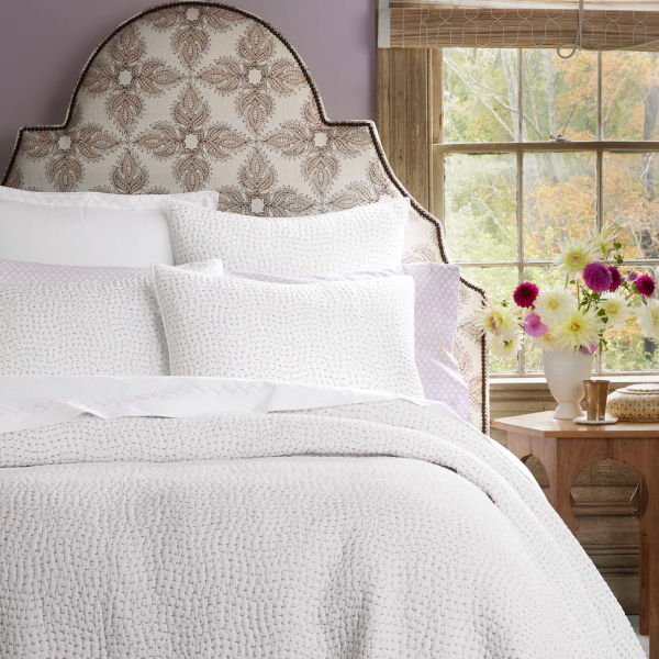 Lavender Hand Stitched Coverlets & Shams