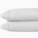 Lavender Stitched Organic Sheet Set