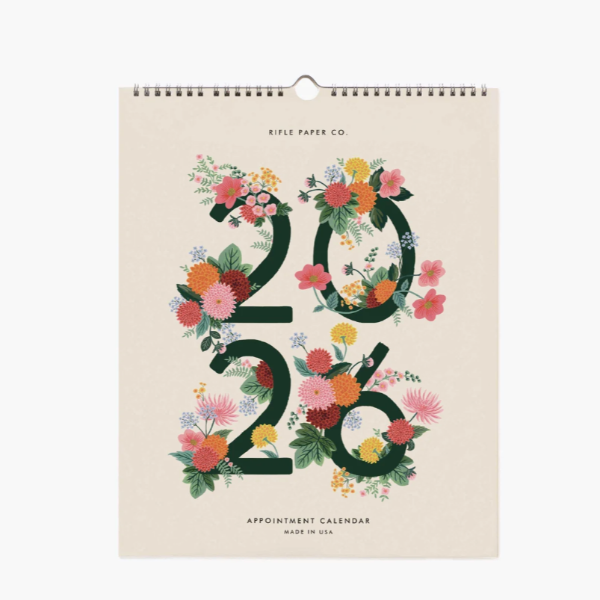 2026 Dahlia Appointment Wall Calendar