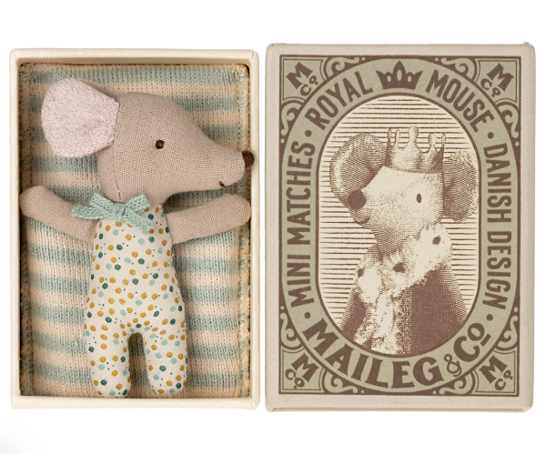 Sleepy/Wakey Baby Mouse-Blue