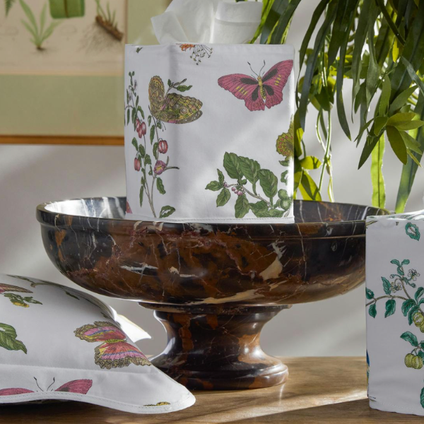 Baudin Butterfly Pink Tissue Box Cover