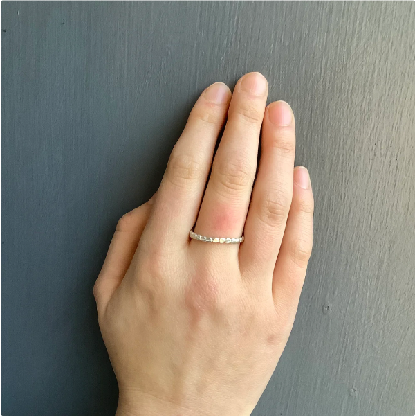 Dots Stacker Ring-Silver