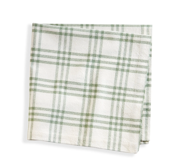 Beaumont Sage Plaid Napkins Set/4