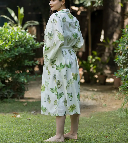 Fern White Kimono
